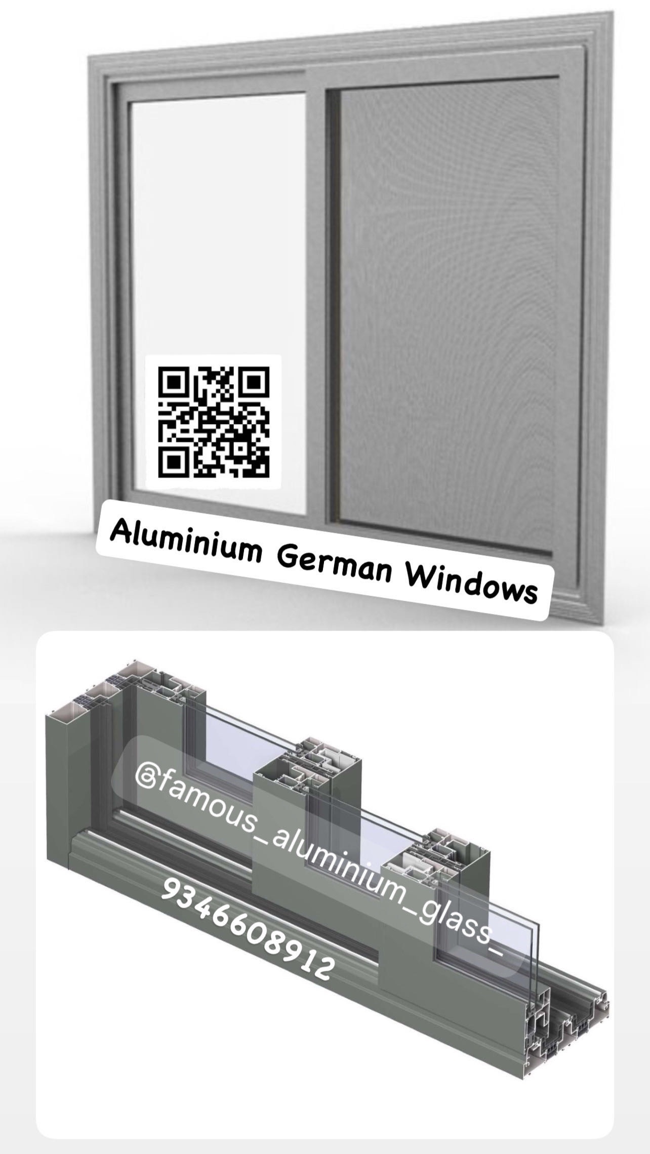 Aluminium German Sliding window Profile’s
