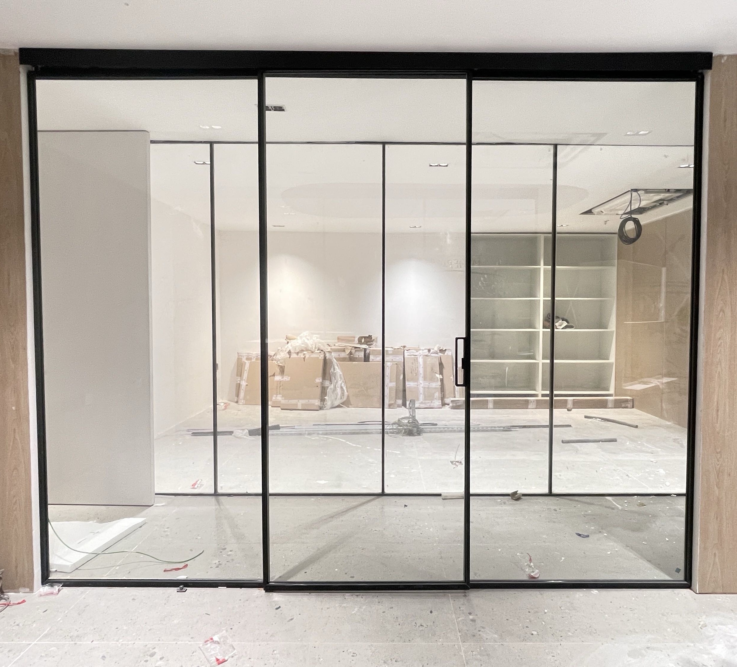 Aluminium Telescope Sliding Glass Door