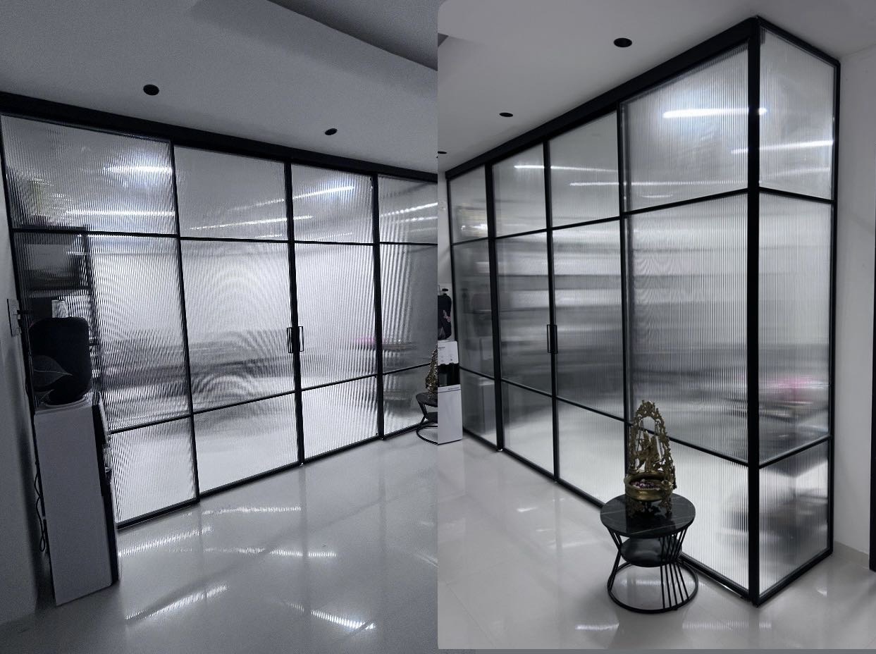 Aluminium Telescope Slim Profile Sliding Glass Doo