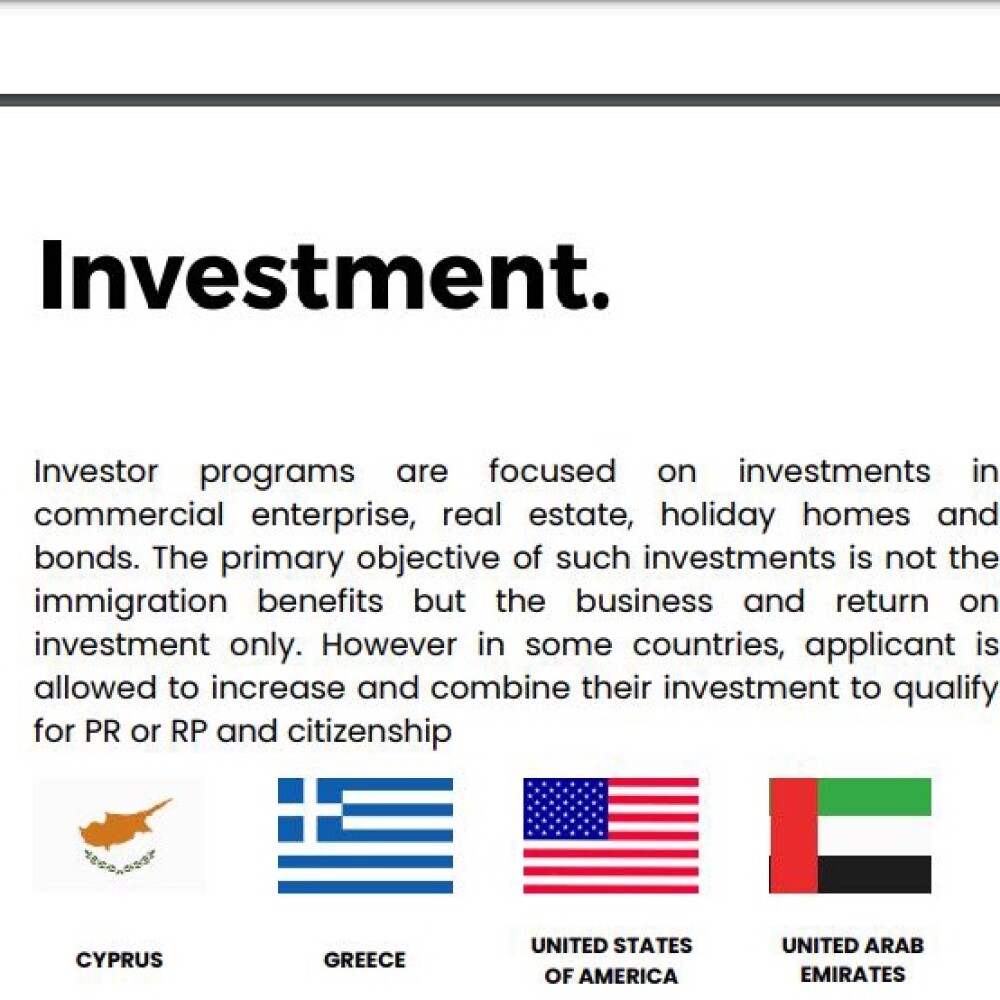 Investment Programs (Global)