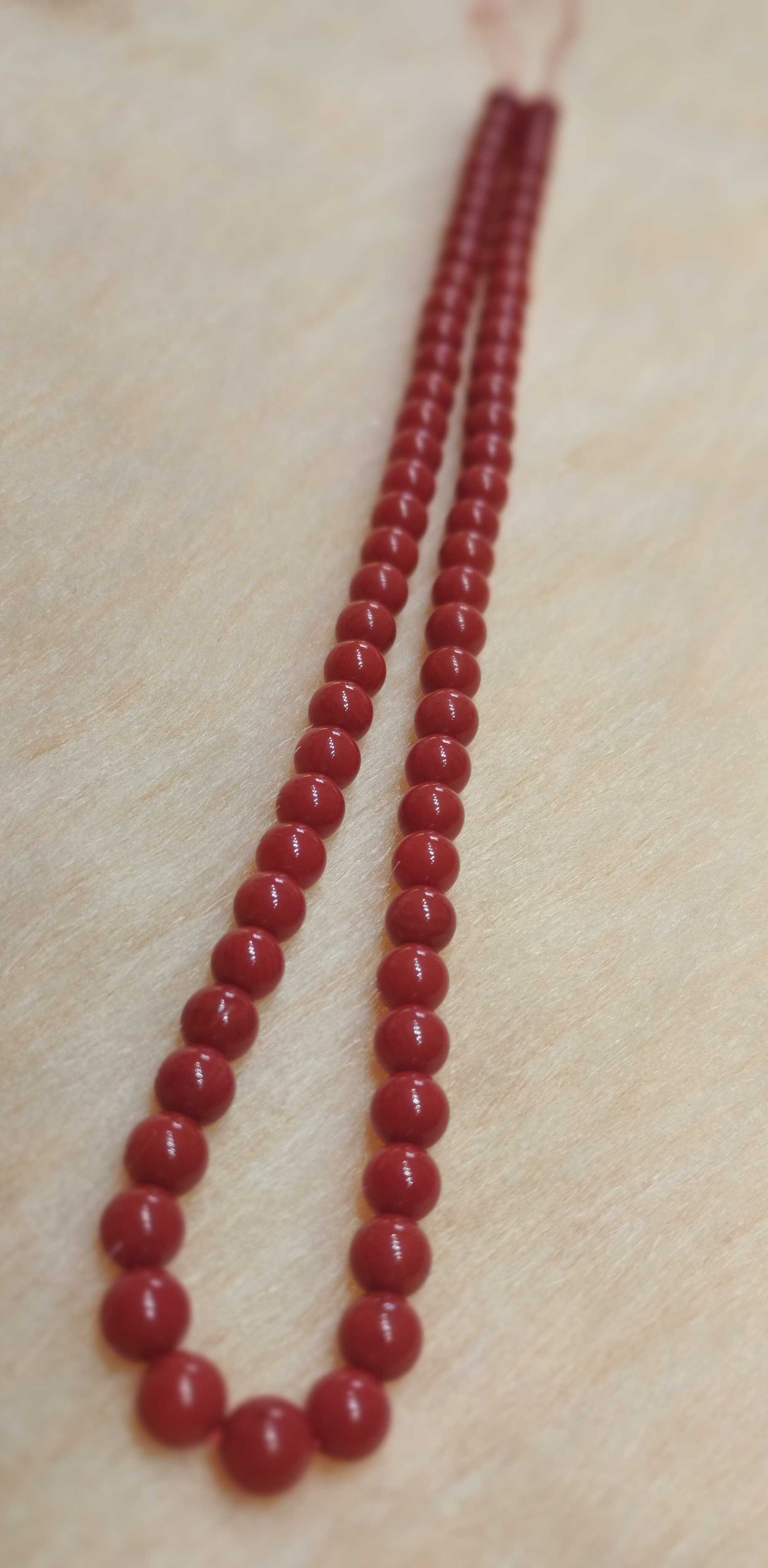 मंगळ रत्न माळ 6mm (पोवळा/मुंगा/Red Coral)
