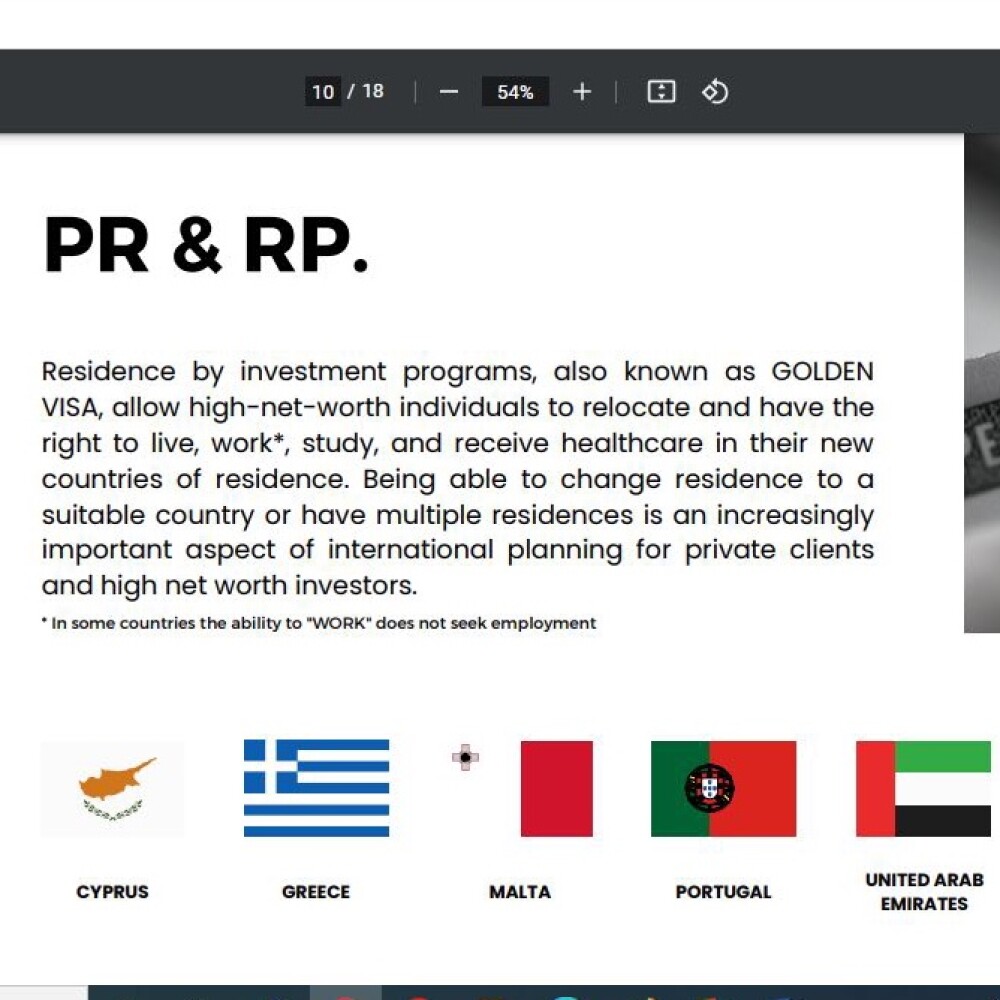 Permanent Residence (PR) by Investment