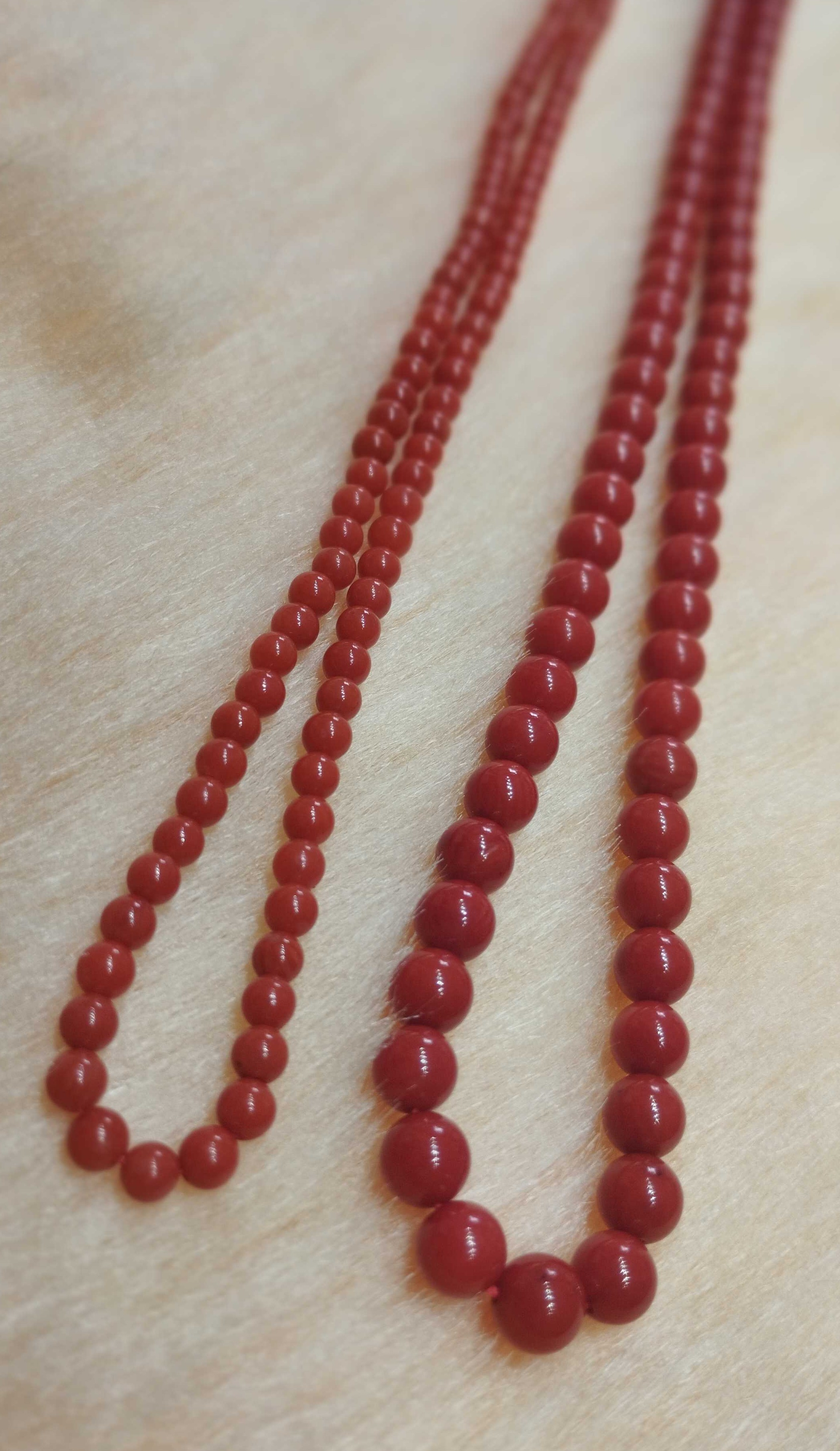 मंगळ रत्न माळ 4mm (पोवळा/मुंगा/Red Coral)