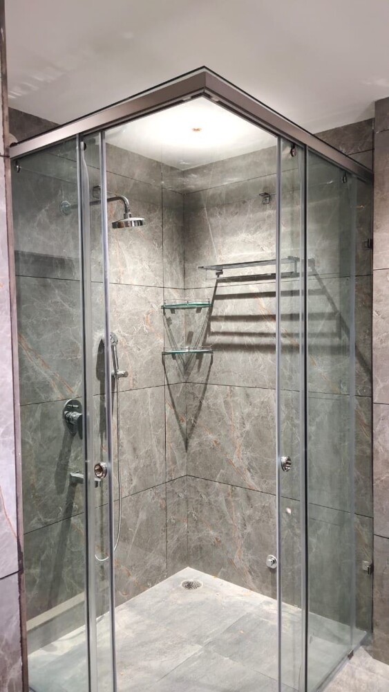Bathroom Shower Tuffan Glass Partition Enclosure