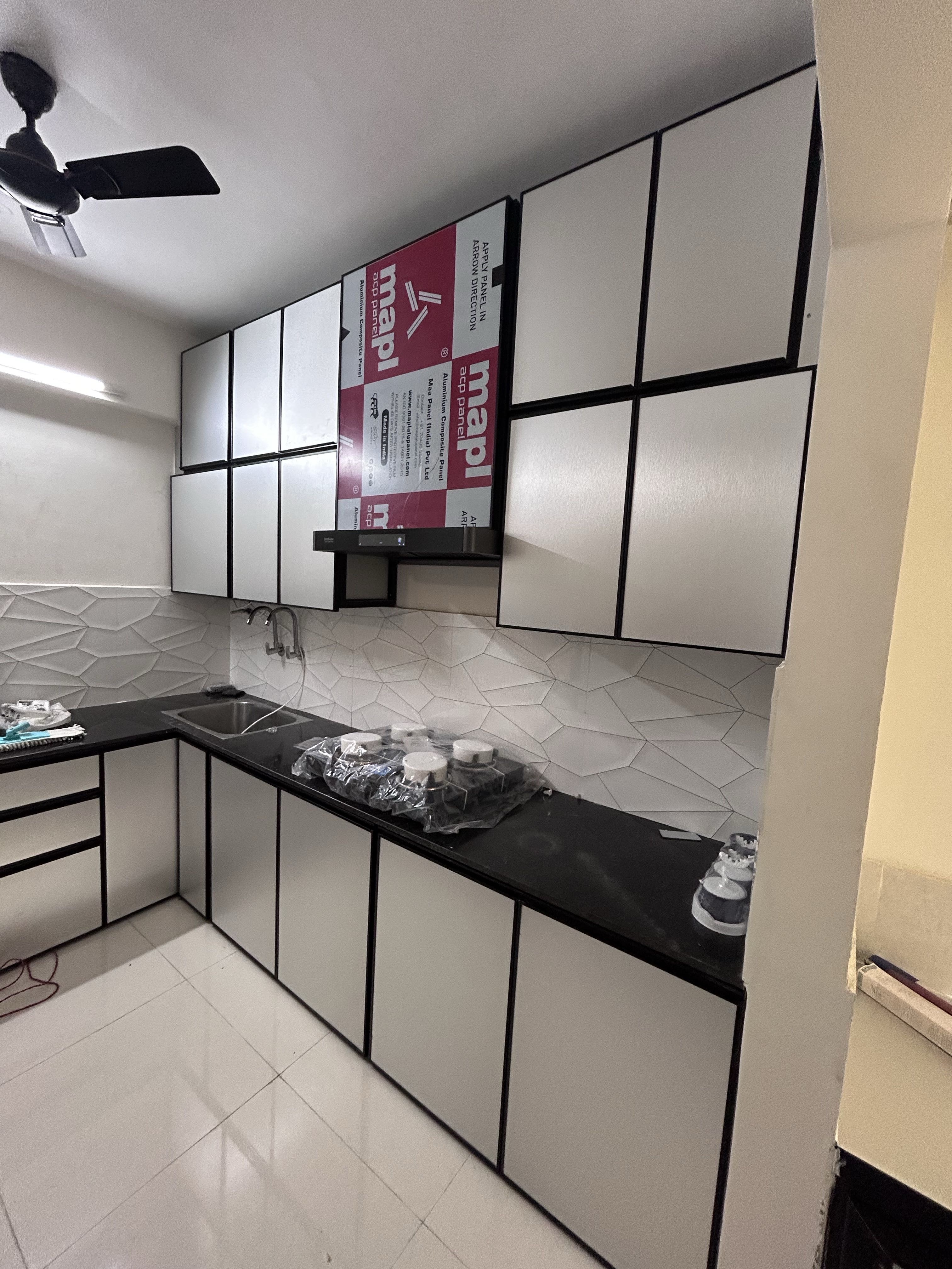Aluminium, Modular Kitchen Cabinets,