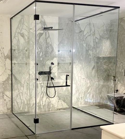 Frameless Bathroom Shower Toughened Glass